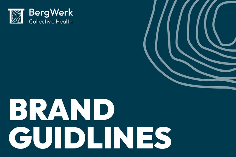 Deckblatt des Brand Guidelines für Bergwerk Kollektive Health