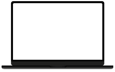 Laptop-Mockup als Präsentation einer professionell gestalteten Website