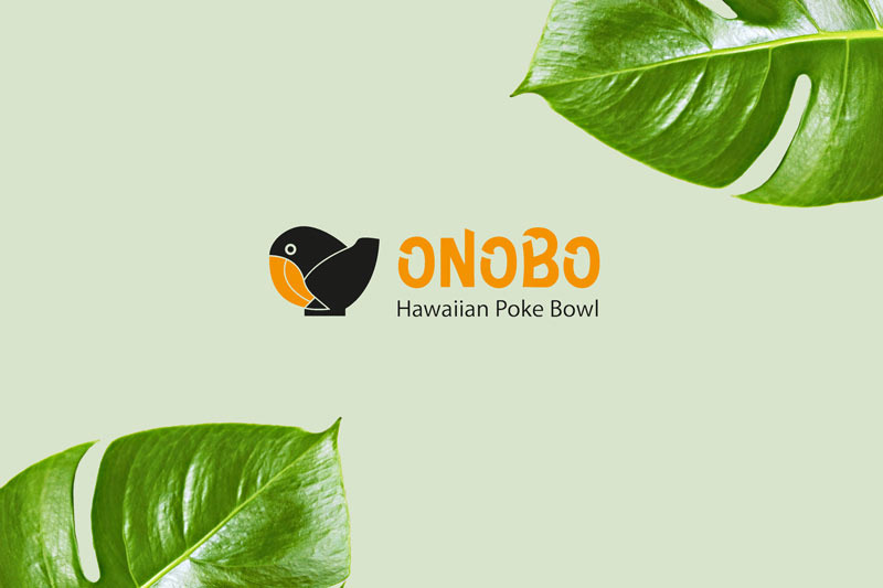Logoentwicklung für ONOBO Hawaiian Poké Bowl